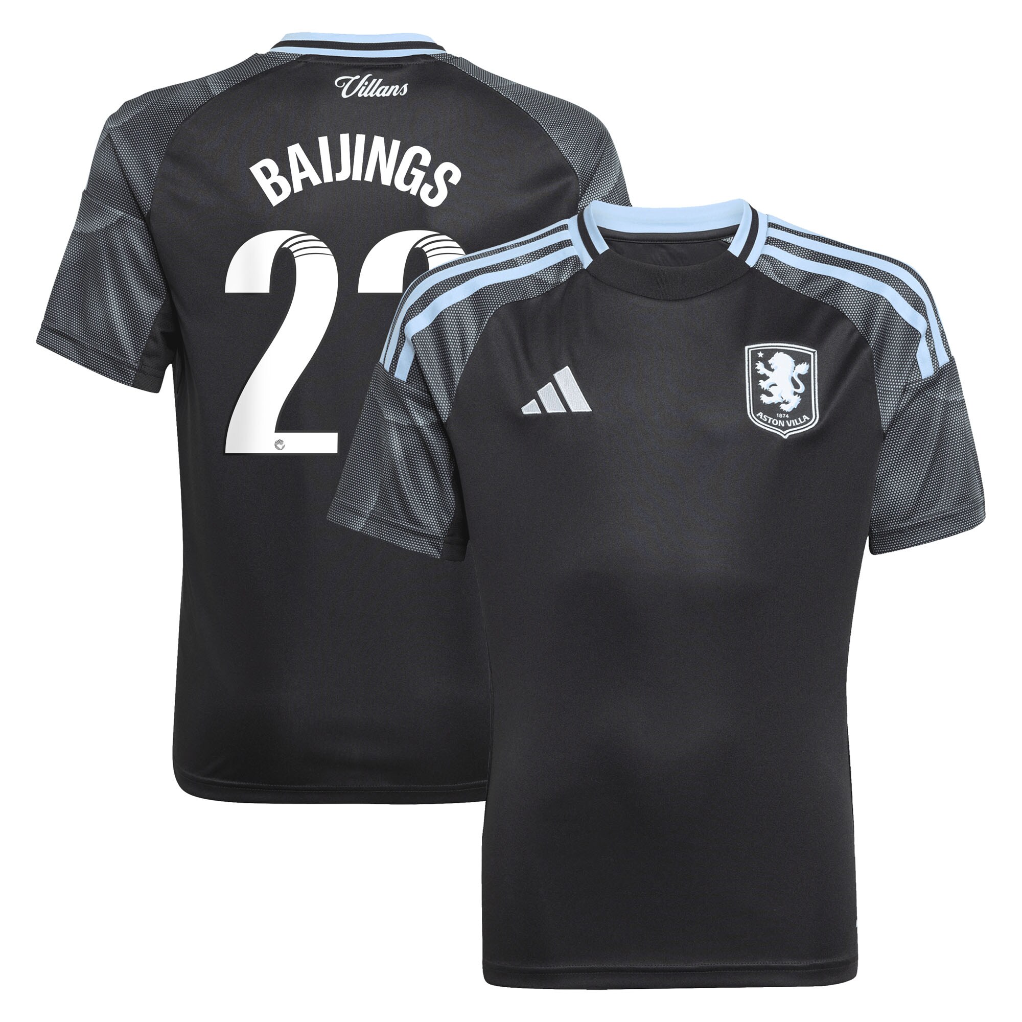 aston villa adidas wsl away shirt 2025-26 – kids with baijings 22 printing Collection | Aston Villa Fan Shop
