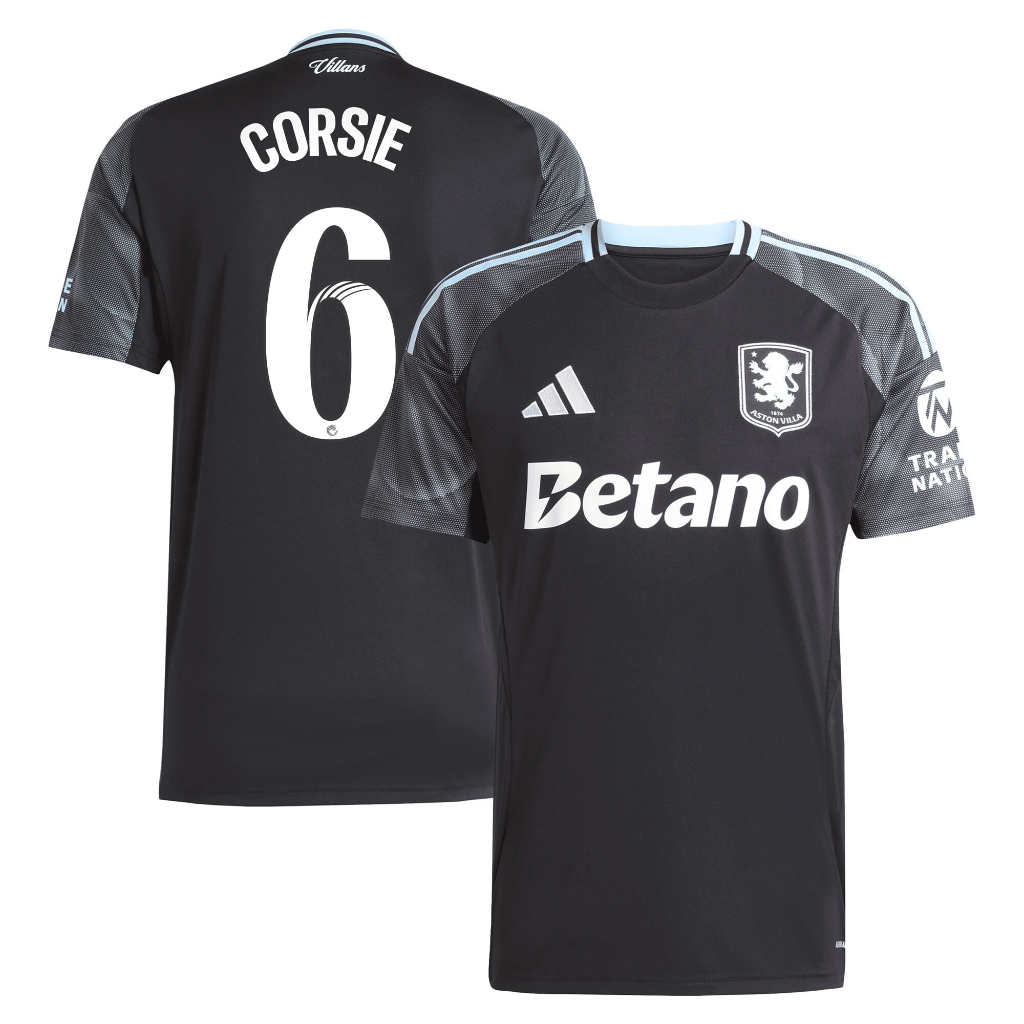 aston villa adidas wsl away shirt 2025-26 with corsie 6 printing Collection | Aston Villa Fan Shop