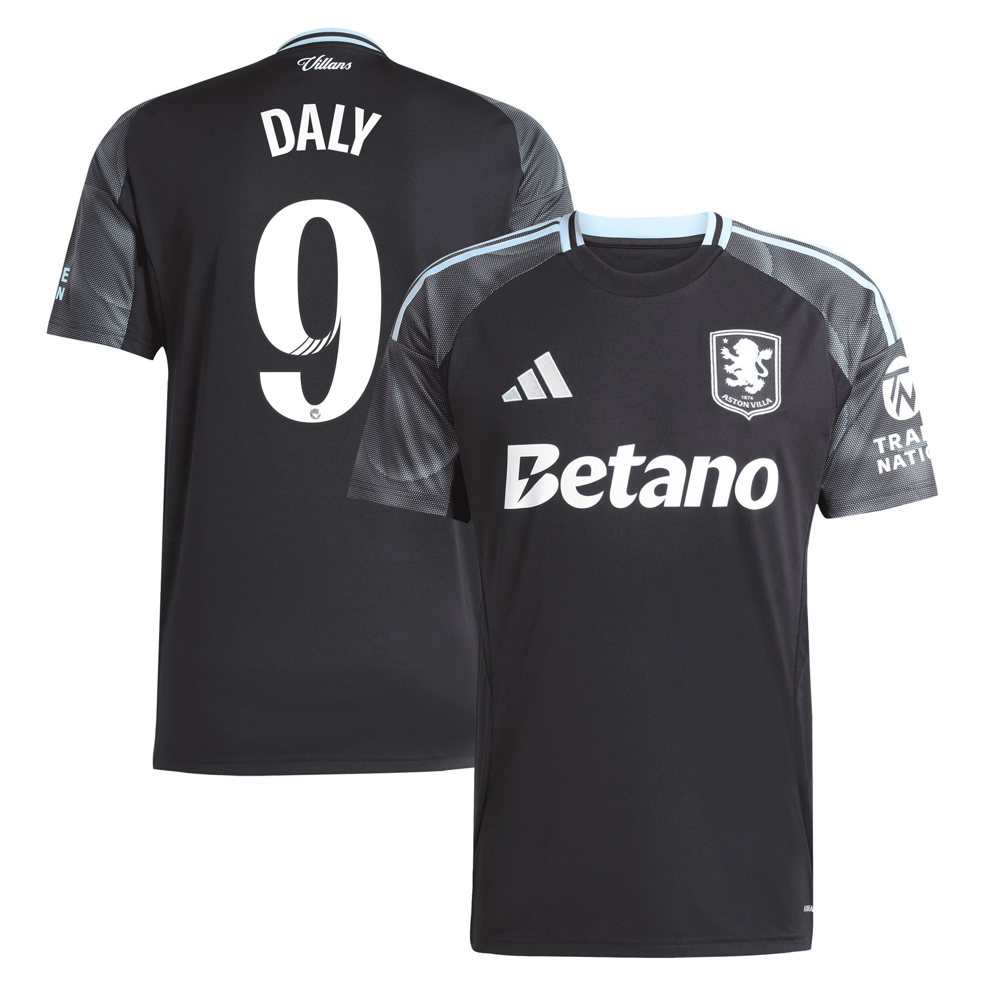 aston villa adidas wsl away shirt 2025-26 with daly 9 printing Collection | Aston Villa Fan Shop