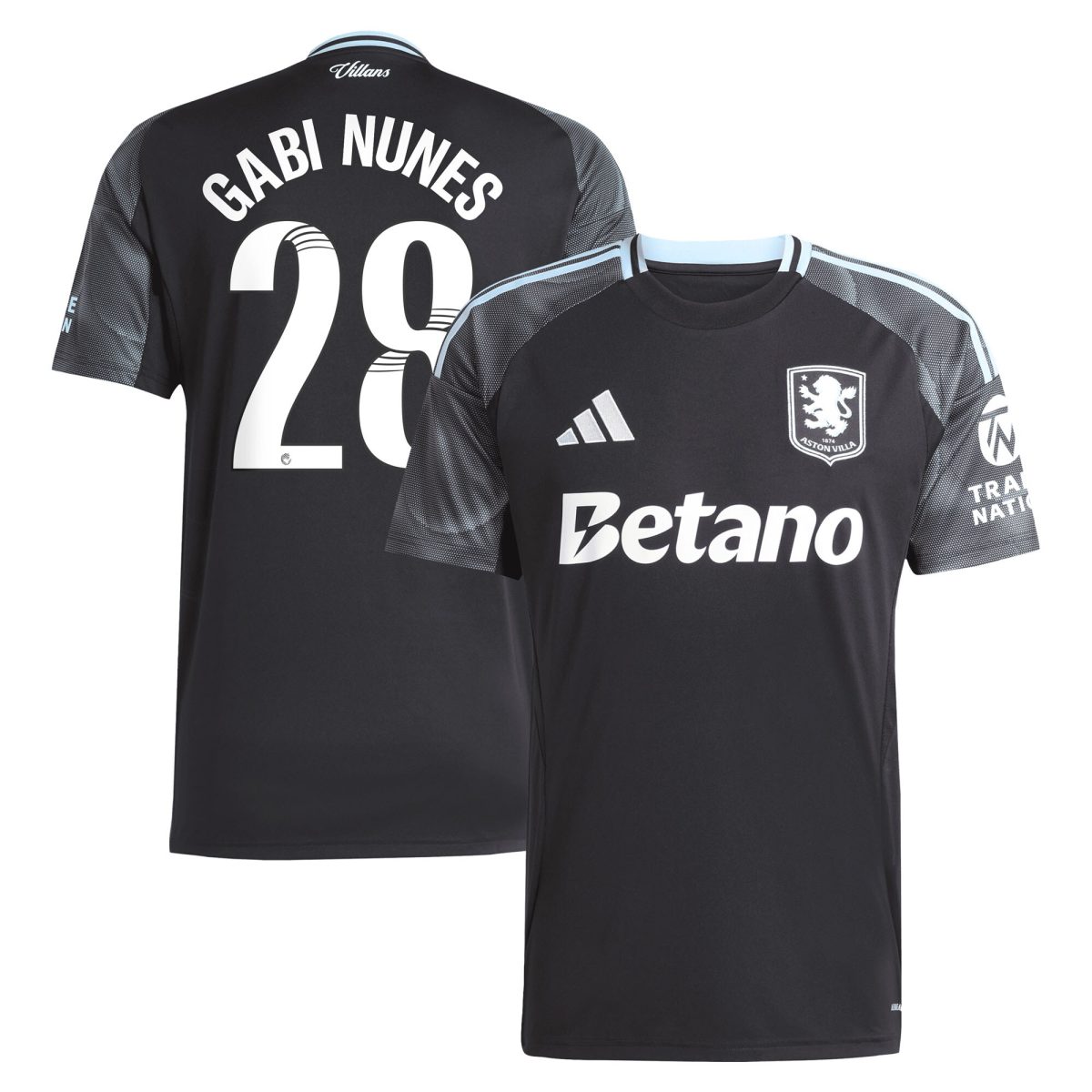 aston villa adidas wsl away shirt 2025-26 with gabi nunes 28 printing Collection | Aston Villa Fan Shop