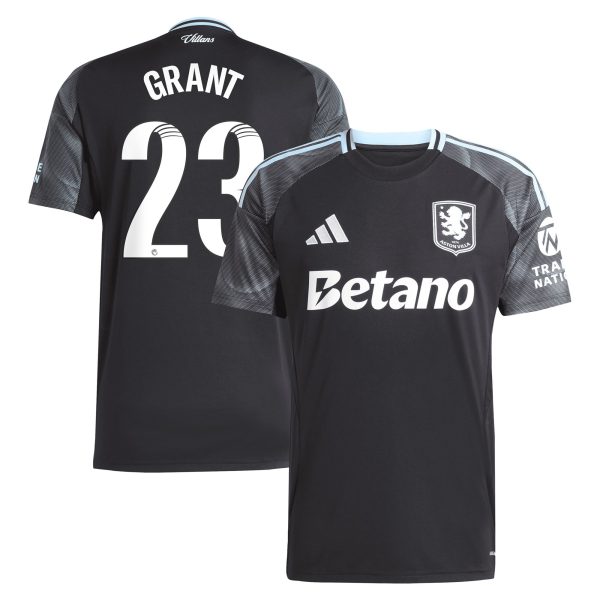 aston villa adidas wsl away shirt 2025-26 with grant 23 printing Collection | Aston Villa Fan Shop