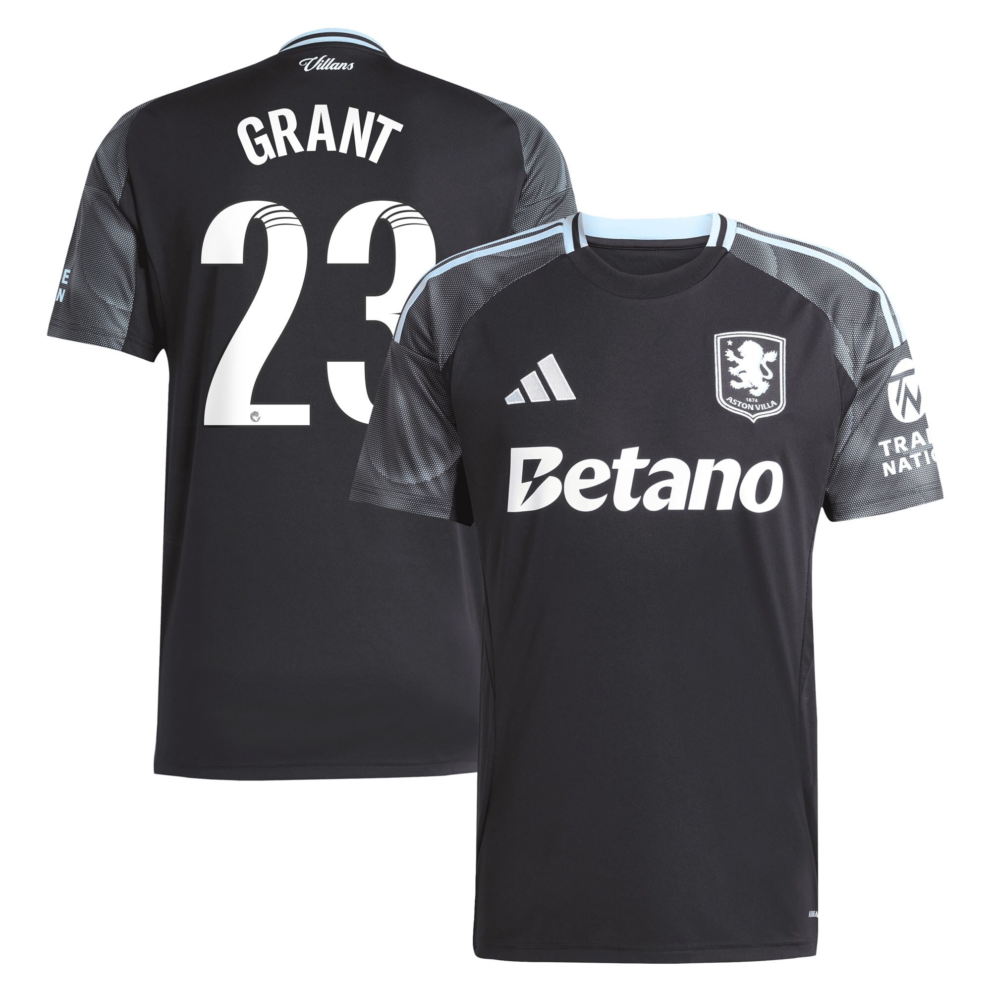 aston villa adidas wsl away shirt 2025-26 with grant 23 printing Collection | Aston Villa Fan Shop