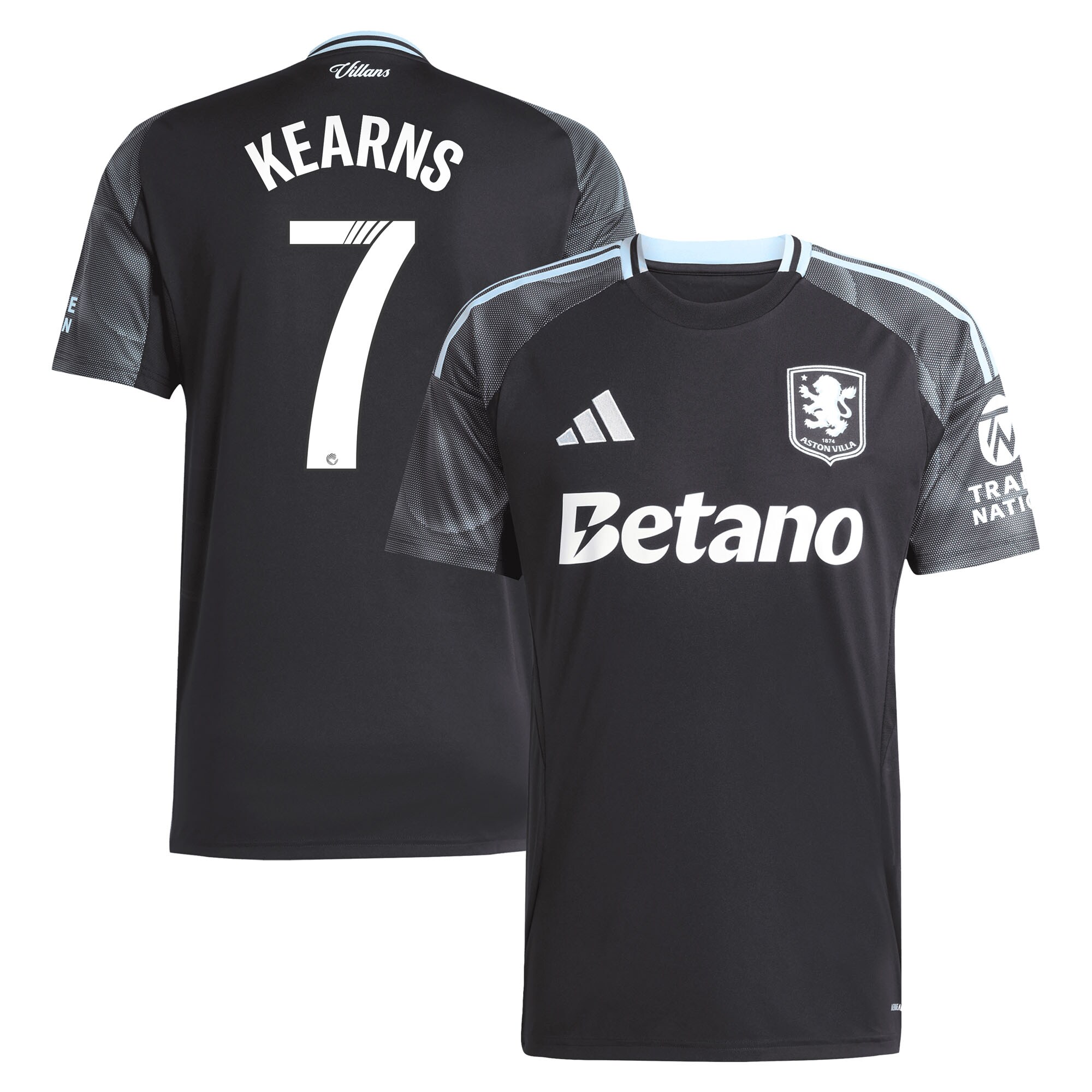 aston villa adidas wsl away shirt 2025-26 with kearns 7 printing Collection | Aston Villa Fan Shop
