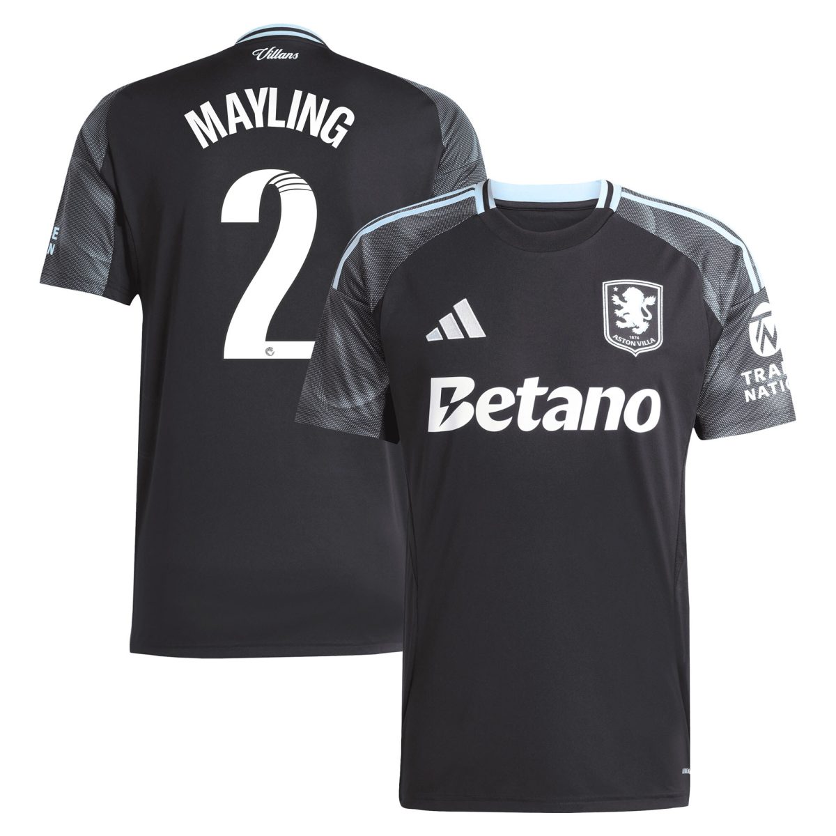 aston villa adidas wsl away shirt 2025-26 with mayling 2 printing Collection | Aston Villa Fan Shop