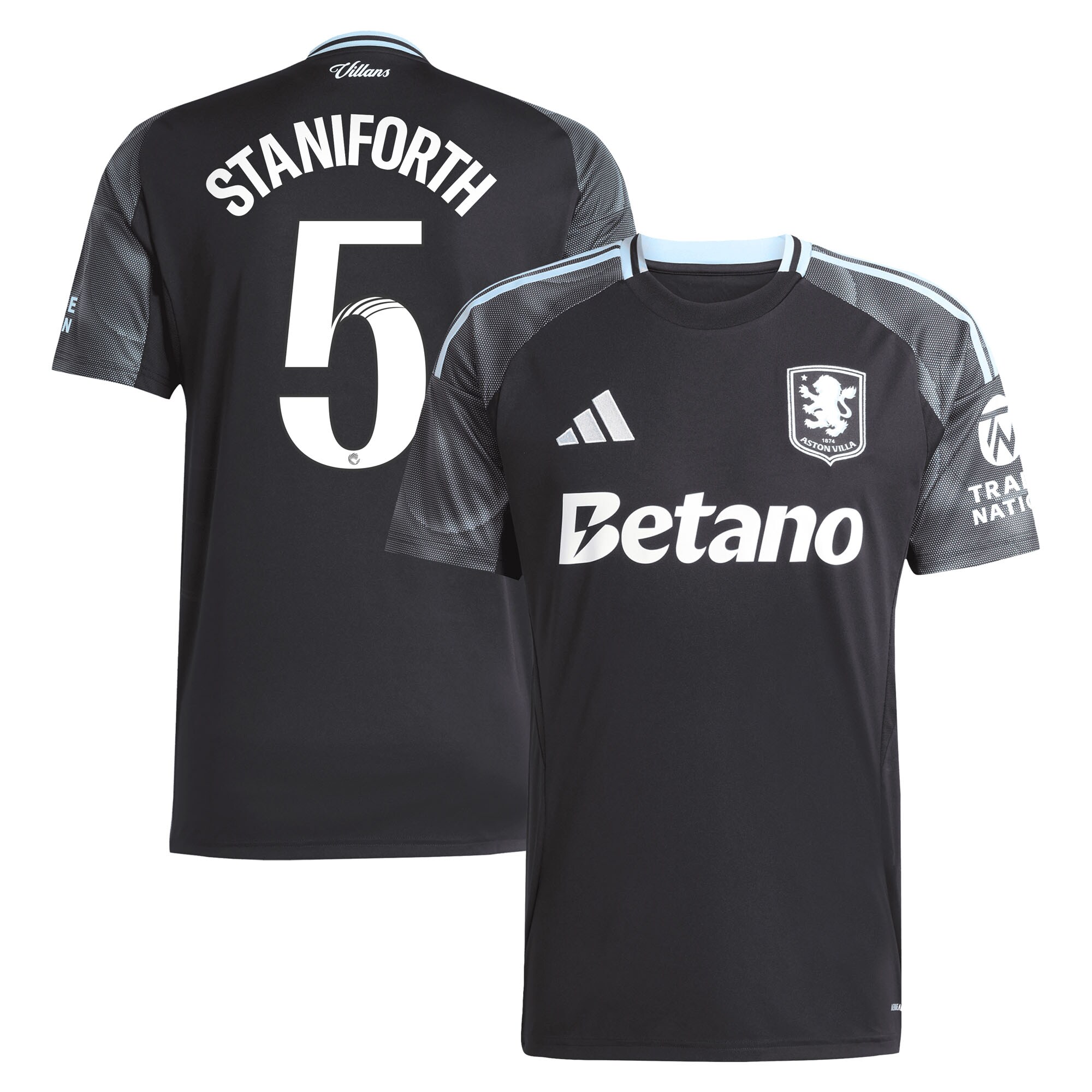 aston villa adidas wsl away shirt 2025-26 with staniforth 5 printing Collection | Aston Villa Fan Shop