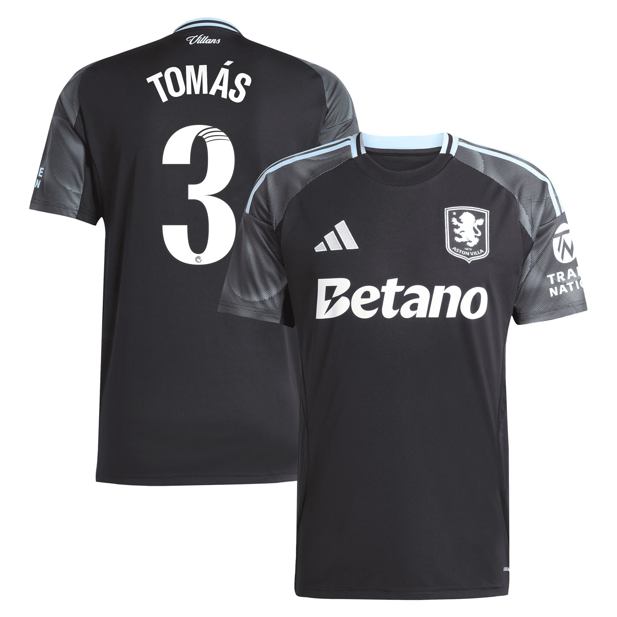 aston villa adidas wsl away shirt 2025-26 with tomás 3 printing Collection | Aston Villa Fan Shop
