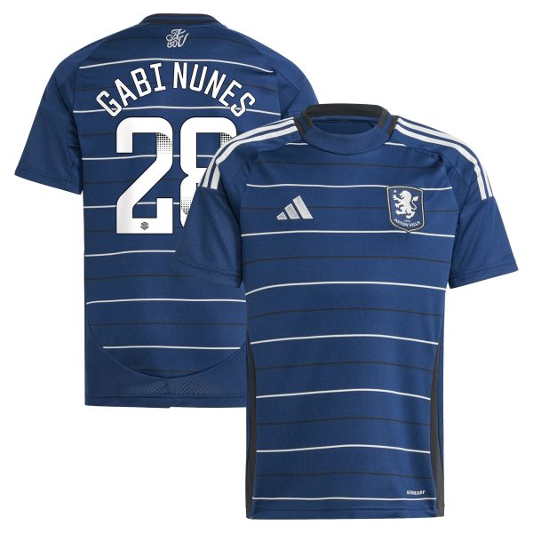 aston villa adidas wsl third shirt 2024-25 – kids with gabi nunes 28 printing Collection | Aston Villa Fan Shop