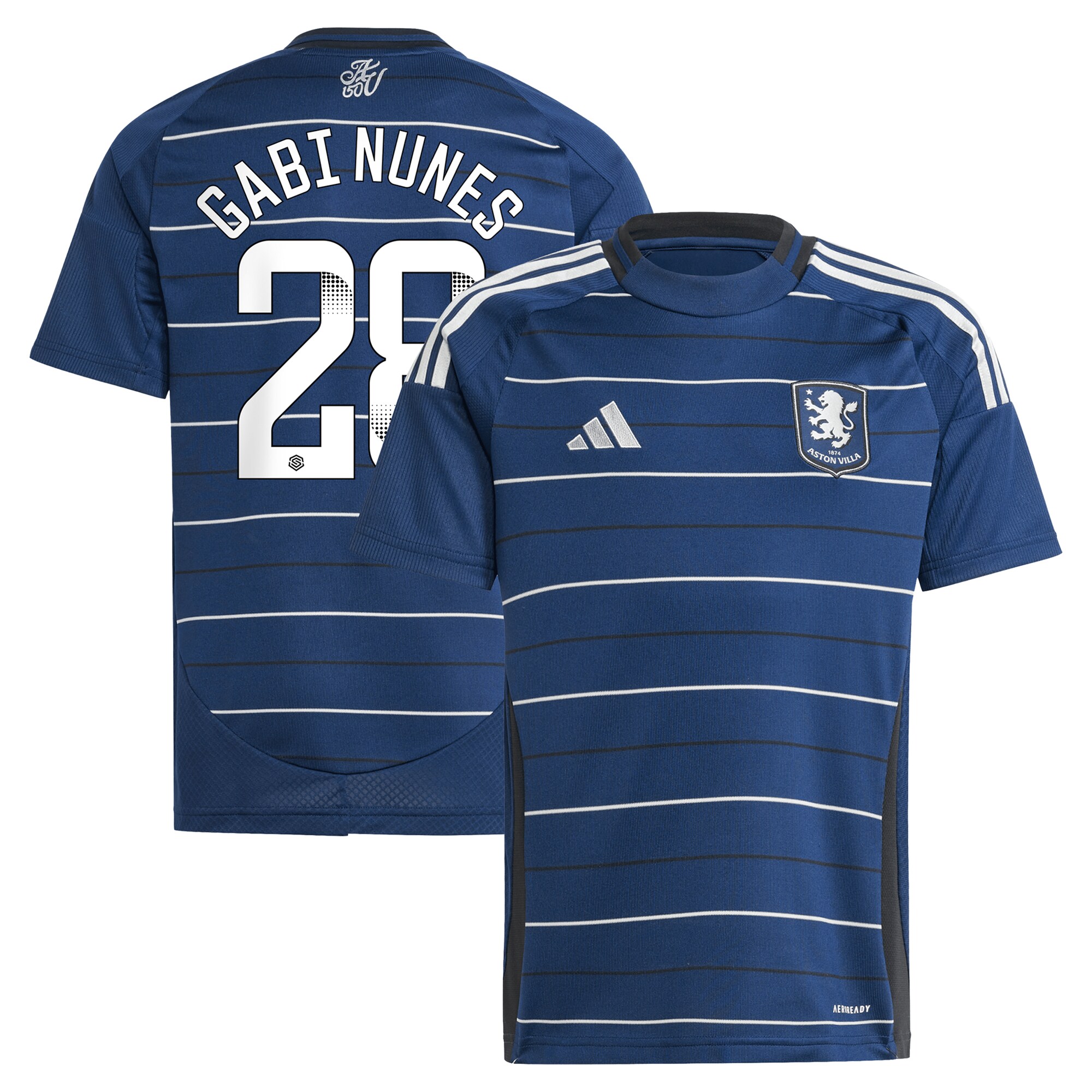 aston villa adidas wsl third shirt 2024-25 – kids with gabi nunes 28 printing Collection | Aston Villa Fan Shop