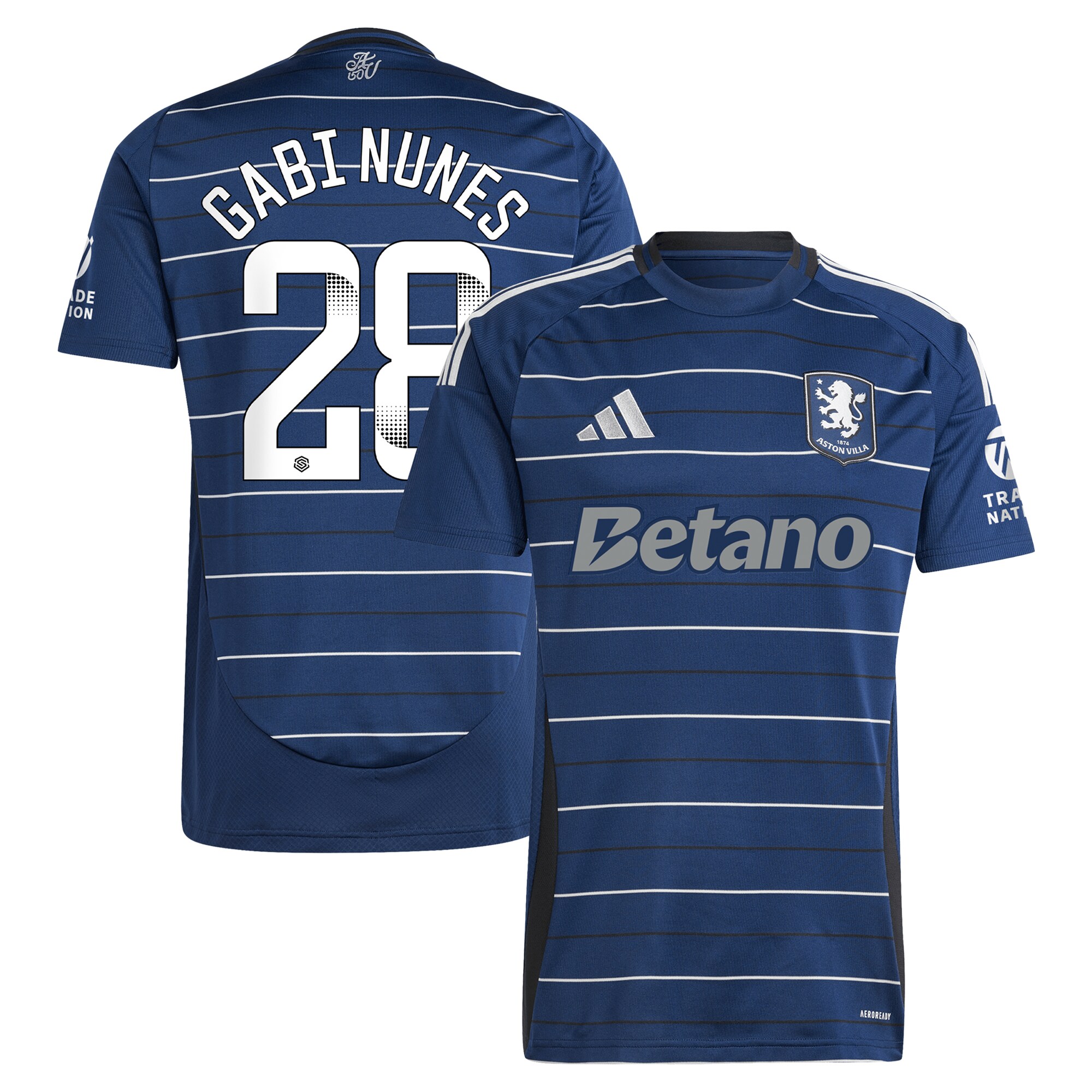 aston villa adidas wsl third shirt 2024-25 with gabi nunes 28 printing Collection | Aston Villa Fan Shop