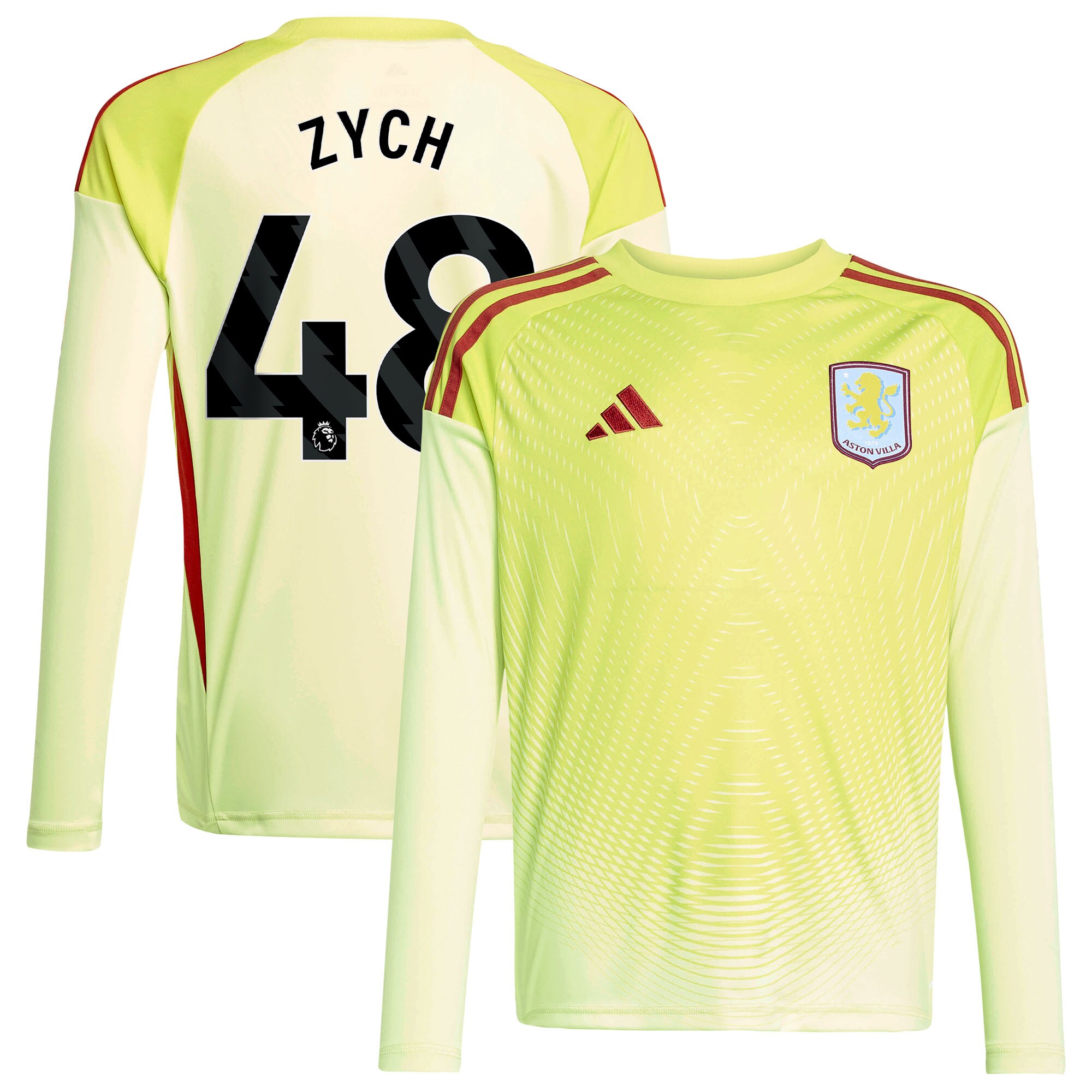 aston villa away goalkeeper shirt 2025-26 – kids with zych 48 printing Collection | Aston Villa Fan Shop