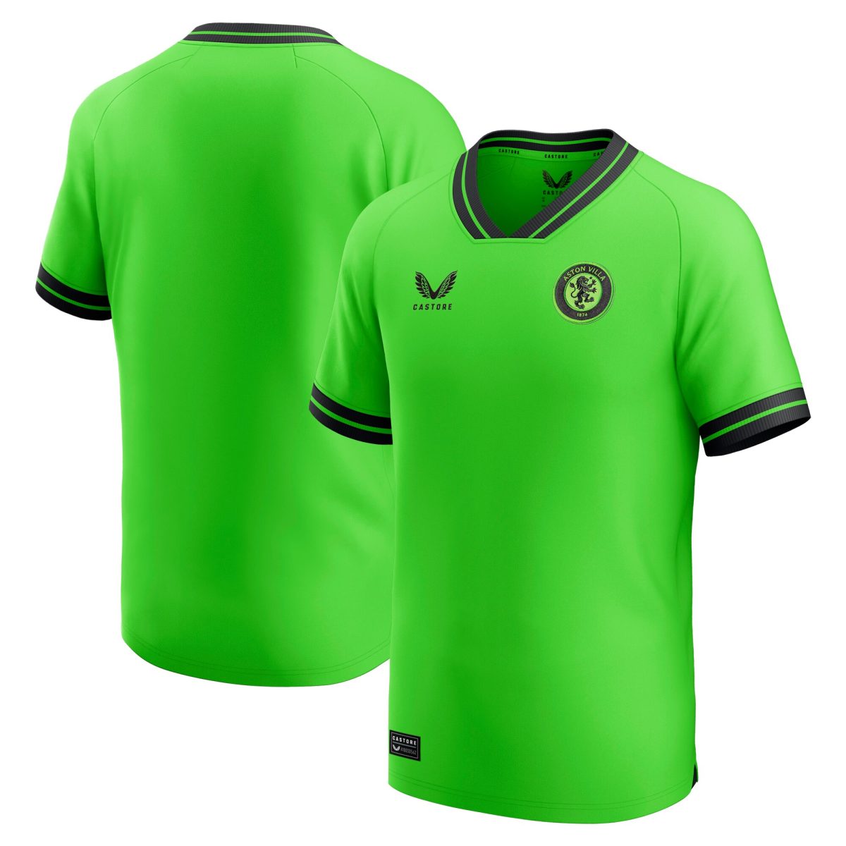 aston villa castore away goalkeeper shirt 2023-24 – kids with custom printing Collection | Aston Villa Fan Shop