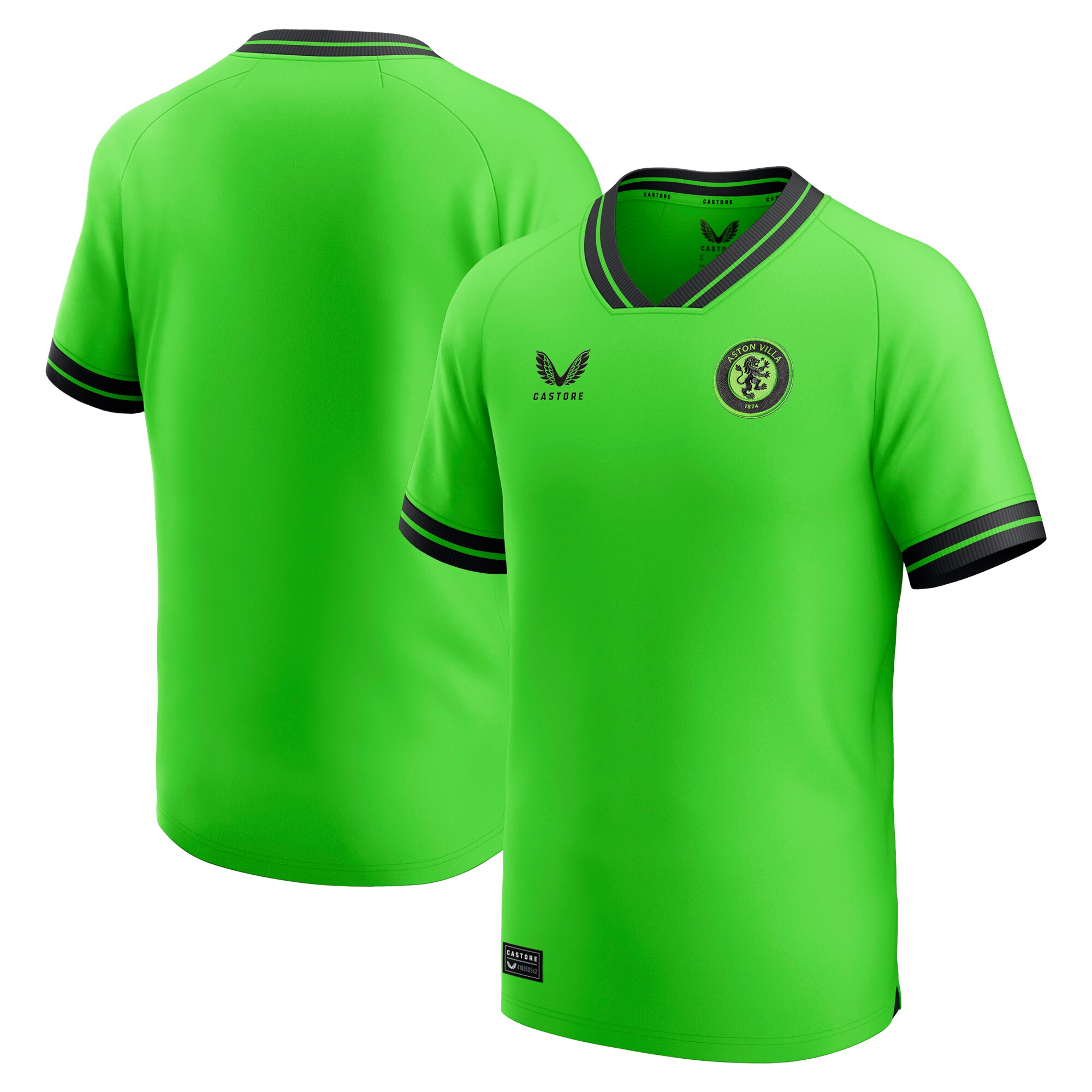 aston villa castore away goalkeeper shirt 2023-24 – kids with custom printing Collection | Aston Villa Fan Shop