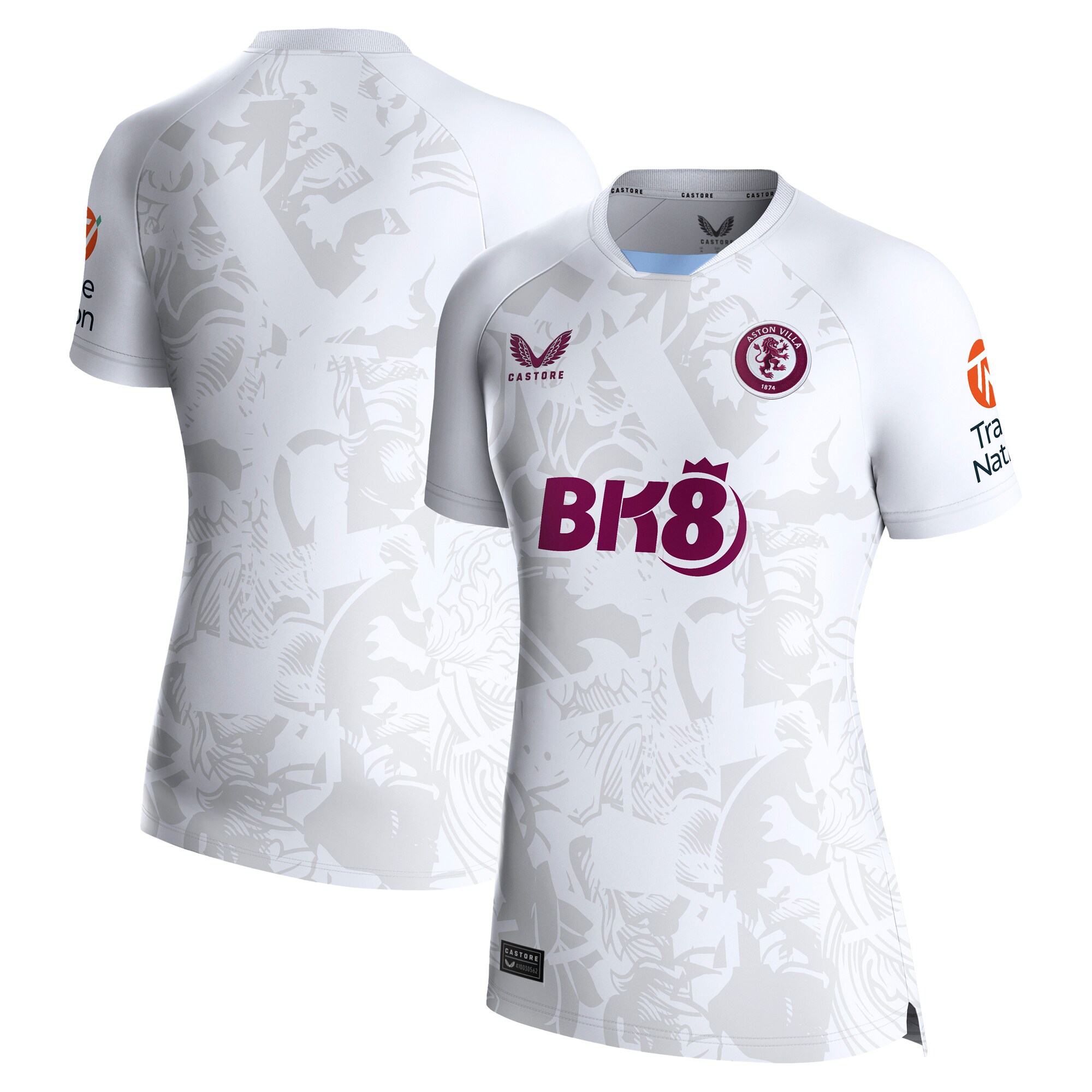 aston villa castore away shirt 2023-24 – womens with custom printing Collection | Aston Villa Fan Shop