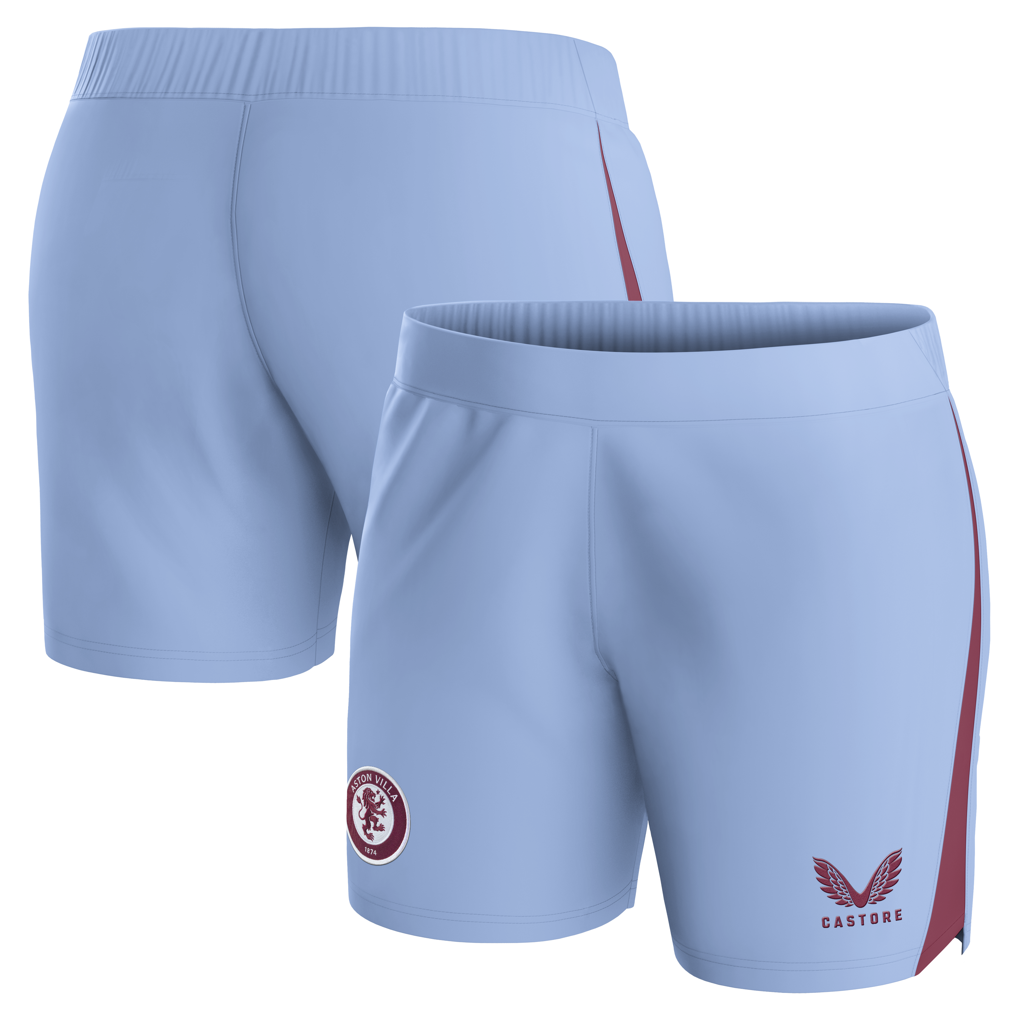 aston villa castore away shorts 2023-24 – womens with custom printing Collection | Aston Villa Fan Shop