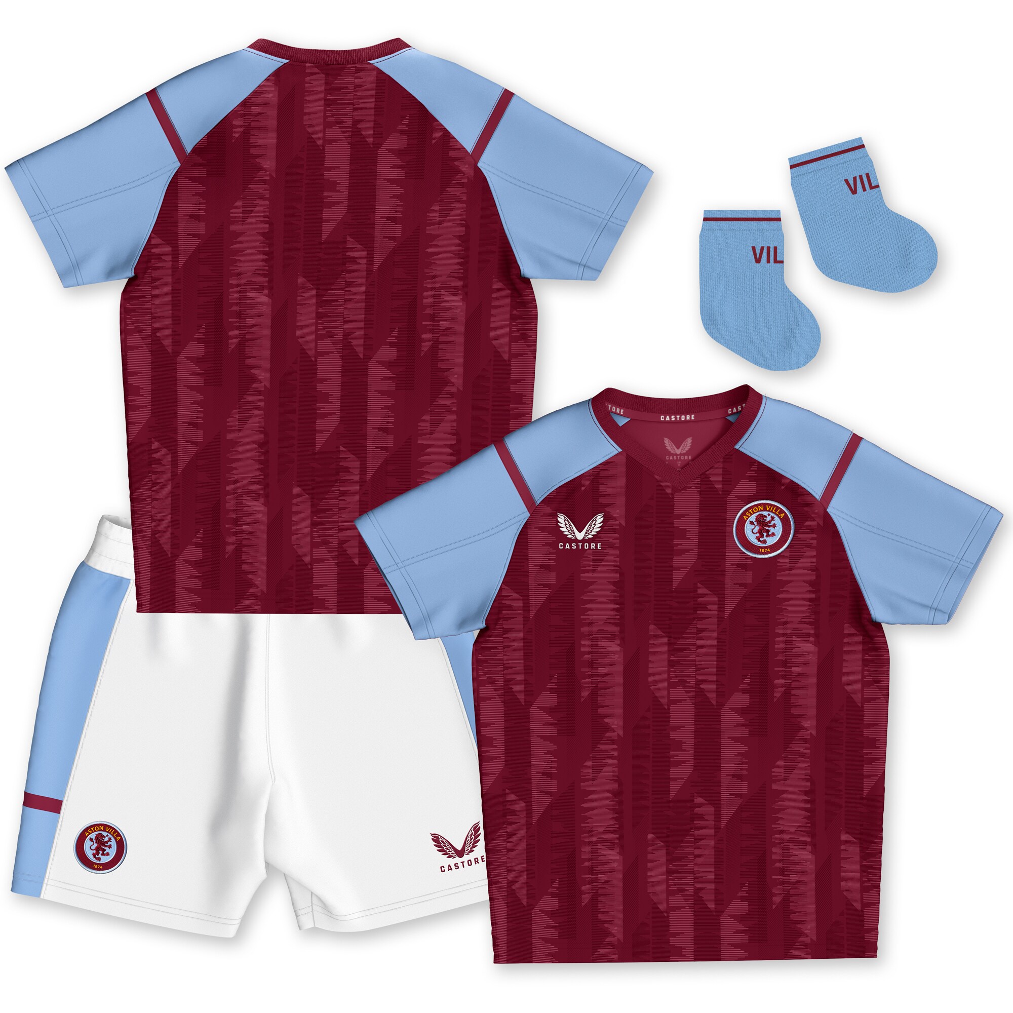 aston villa castore home baby kit 2023-24 Collection | Aston Villa Fan Shop