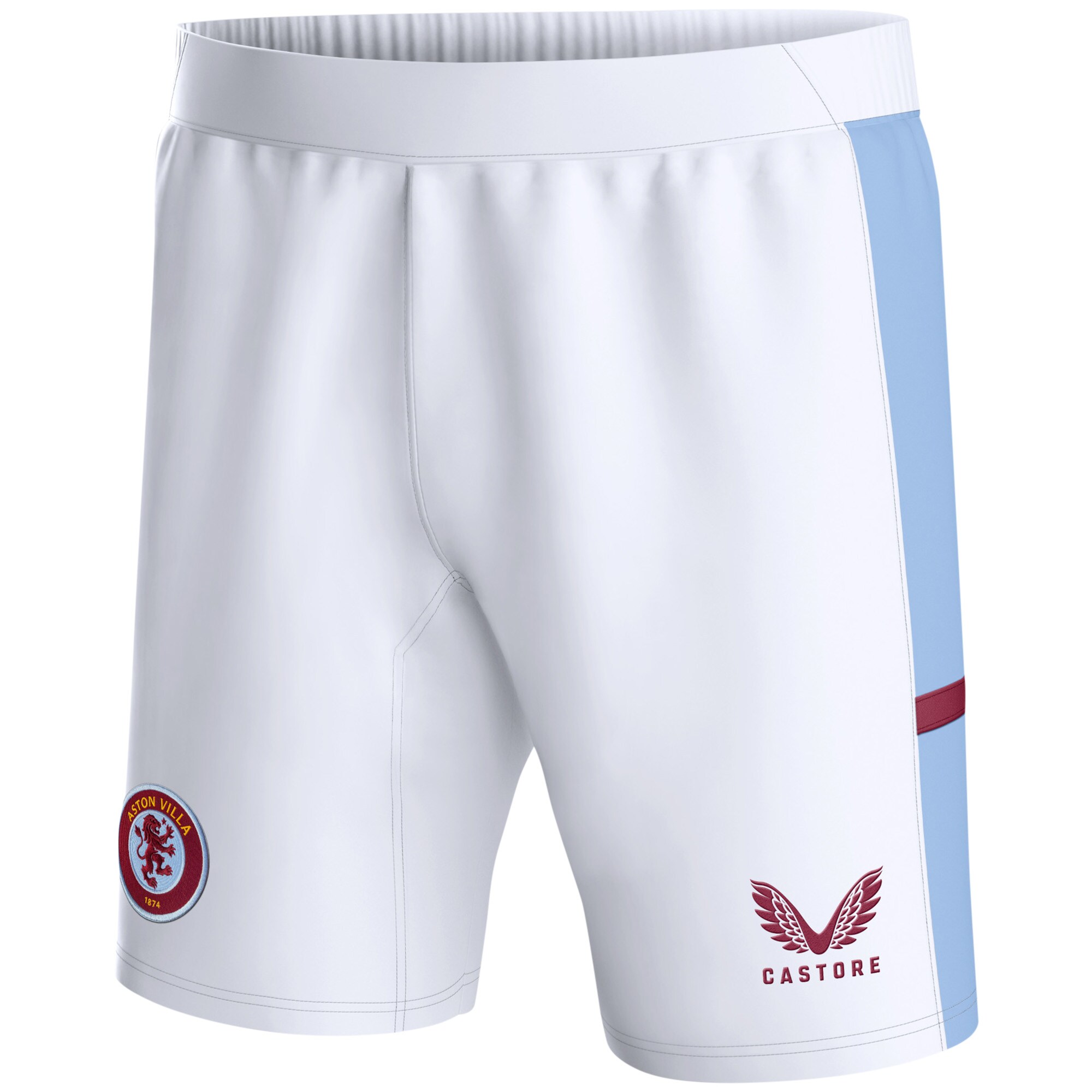 aston villa castore home shorts 2023-24 – kids with custom printing Collection | Aston Villa Fan Shop