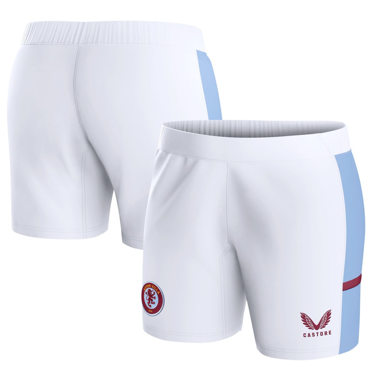 aston villa castore home shorts 2023-24 – womens with custom printing Collection | Aston Villa Fan Shop
