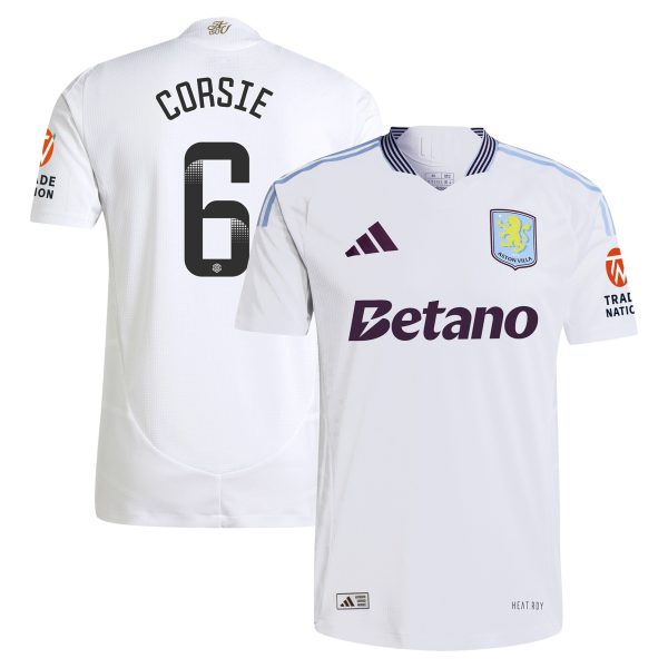aston villa wsl adidas away authentic shirt 2024-25 with corsie 6 printing Collection | Aston Villa Fan Shop