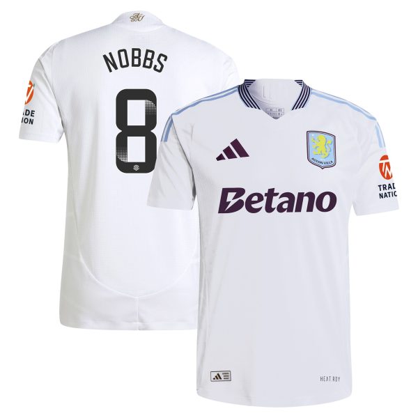 aston villa wsl adidas away authentic shirt 2024-25 with nobbs 8 printing Collection | Aston Villa Fan Shop