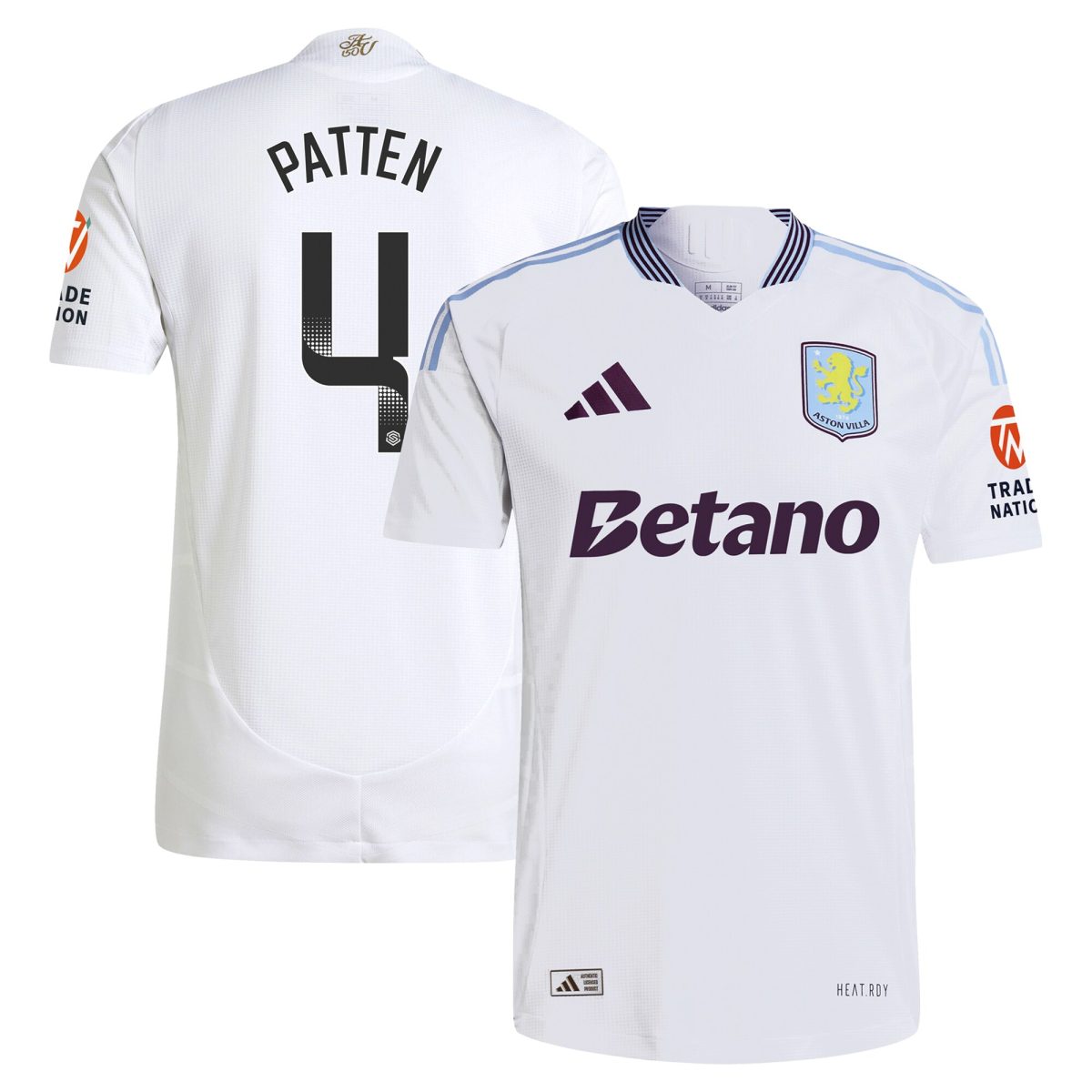 aston villa wsl adidas away authentic shirt 2024-25 with patten 4 printing Collection | Aston Villa Fan Shop