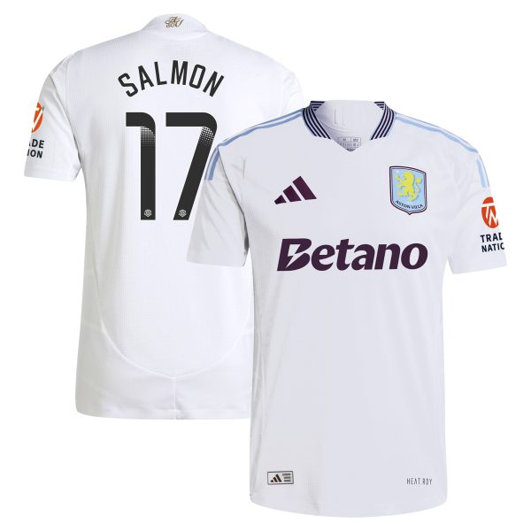 aston villa wsl adidas away authentic shirt 2024-25 with salmon 17 printing Collection | Aston Villa Fan Shop