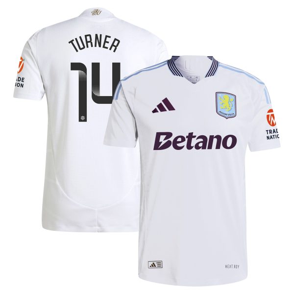 aston villa wsl adidas away authentic shirt 2024-25 with turner 14 printing Collection | Aston Villa Fan Shop