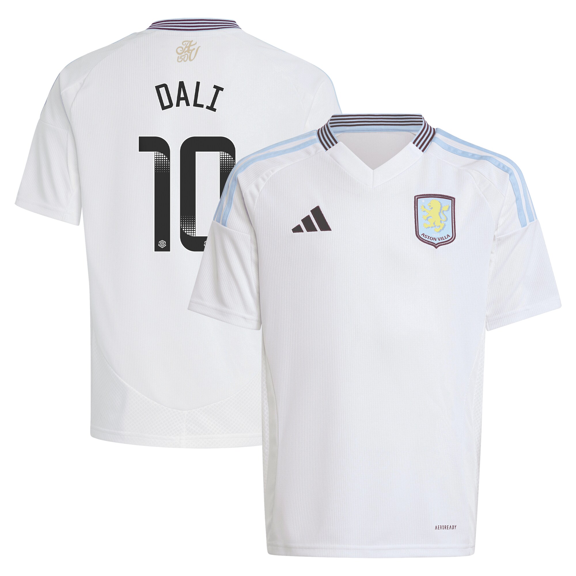 aston villa wsl adidas away shirt 2024-25 – kids with dali 10 printing Collection | Aston Villa Fan Shop