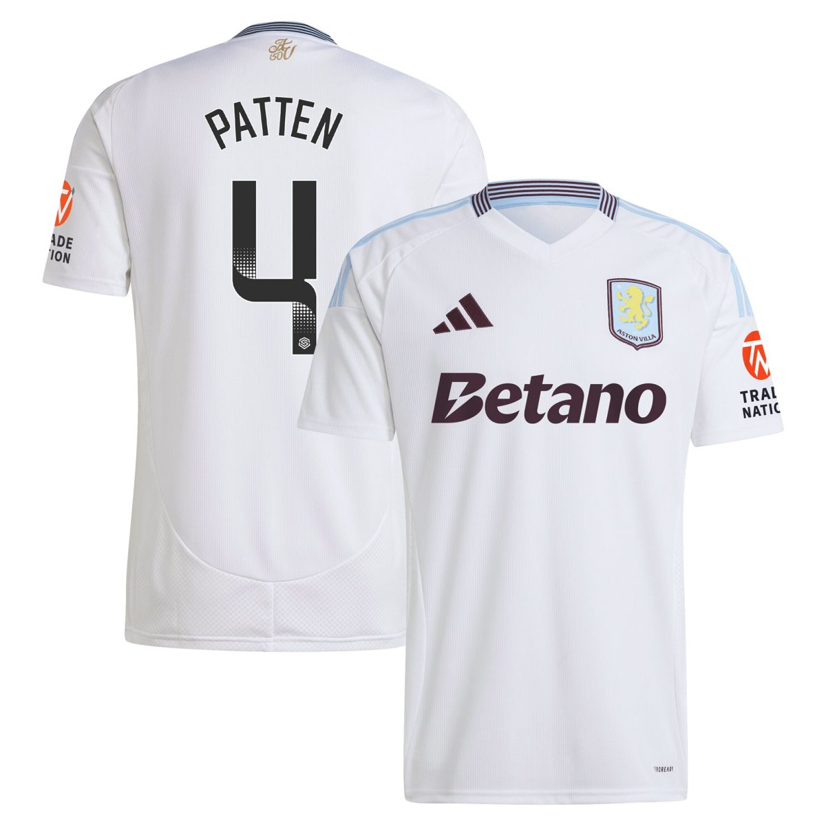 aston villa wsl adidas away shirt 2024-25 with patten 4 printing Collection | Aston Villa Fan Shop