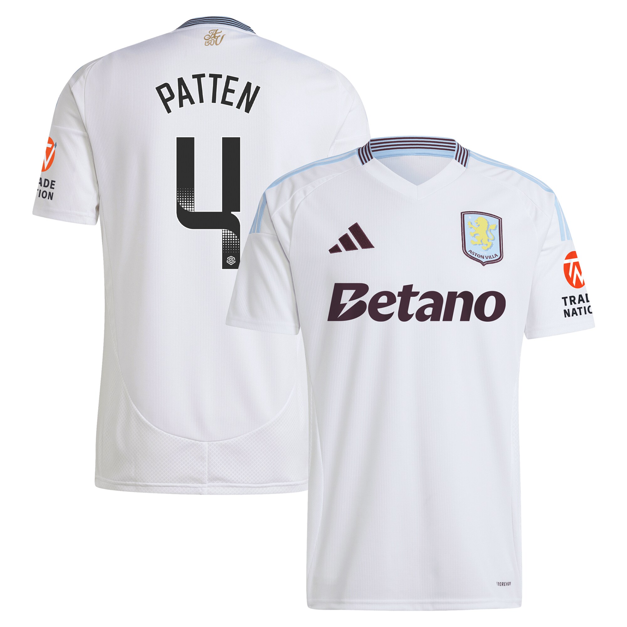 aston villa wsl adidas away shirt 2024-25 with patten 4 printing Collection | Aston Villa Fan Shop