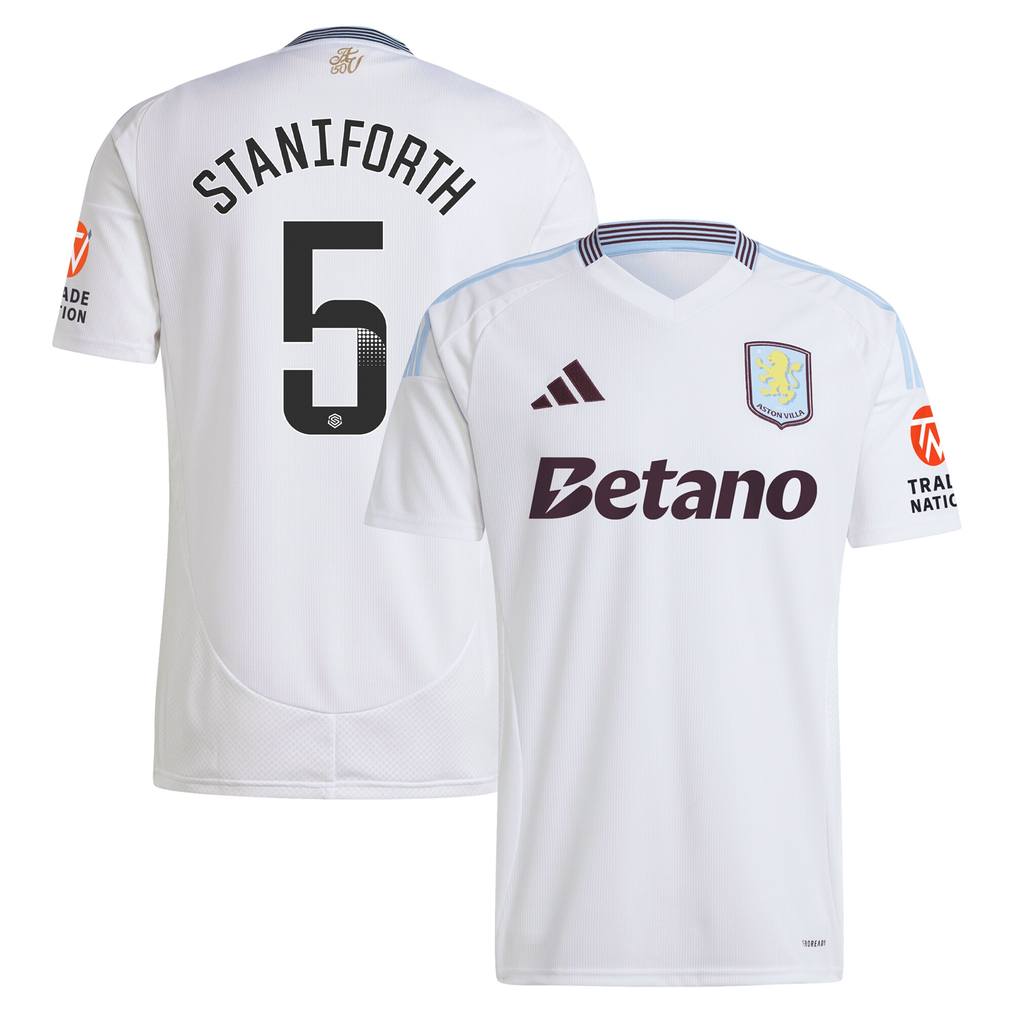 aston villa wsl adidas away shirt 2024-25 with staniforth 5 printing Collection | Aston Villa Fan Shop