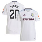 aston villa wsl adidas away shirt 2024-25 – womens with hanson 20 printing Collection | Aston Villa Fan Shop