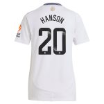 aston villa wsl adidas away shirt 2024-25 – womens with hanson 20 printing Collection | Aston Villa Fan Shop