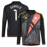 aston villa wsl adidas goalkeeper shirt 2024-25 – long sleeve – kids with d8217angelo 1 printing Collection | Aston Villa Fan Shop