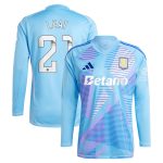aston villa wsl adidas goalkeeper shirt 2024-25 – long sleeve with leat 21 printing – 202030996 Collection | Aston Villa Fan Shop