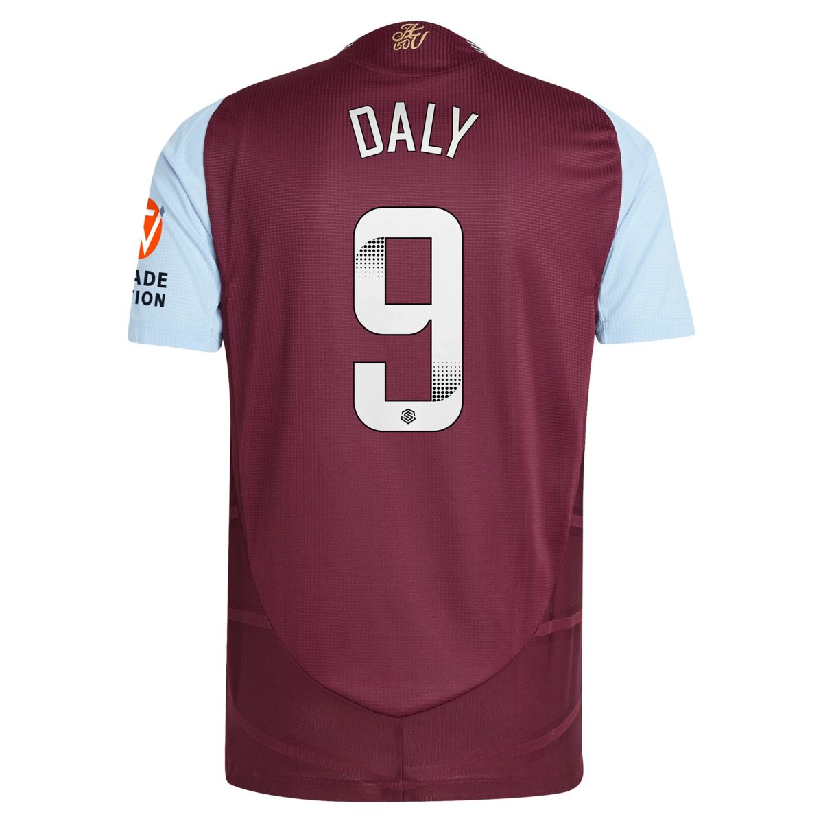 aston villa wsl adidas home authentic shirt 2024-25 with daly 9 printing Collection | Aston Villa Fan Shop