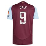 aston villa wsl adidas home authentic shirt 2024-25 with daly 9 printing Collection | Aston Villa Fan Shop