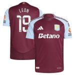 aston villa wsl adidas home authentic shirt 2024-25 with leon 19 printing Collection | Aston Villa Fan Shop