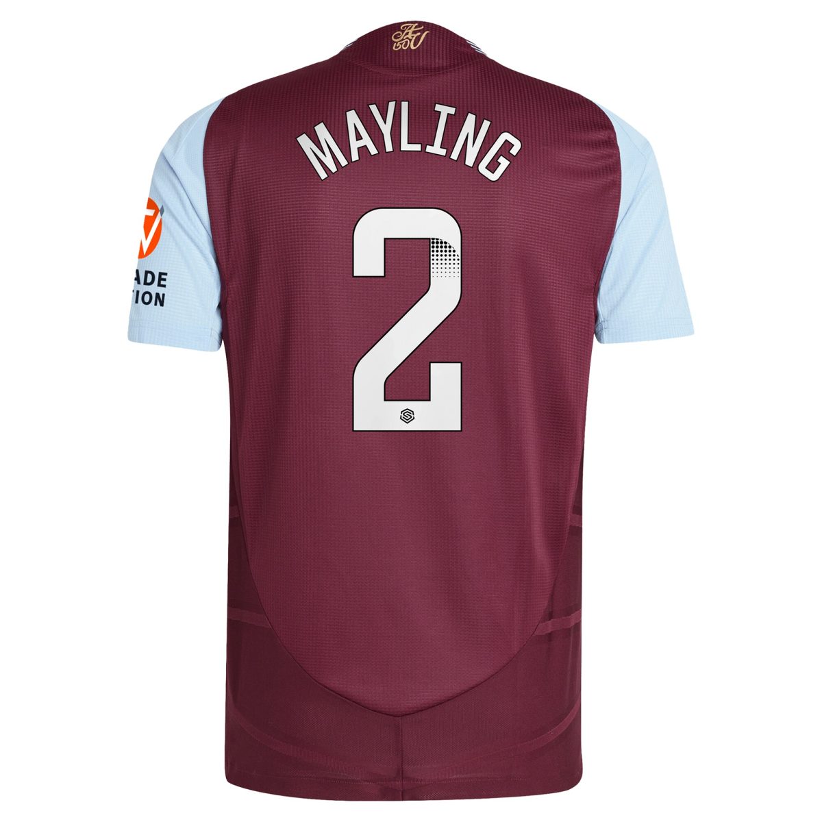 aston villa wsl adidas home authentic shirt 2024-25 with mayling 2 printing Collection | Aston Villa Fan Shop