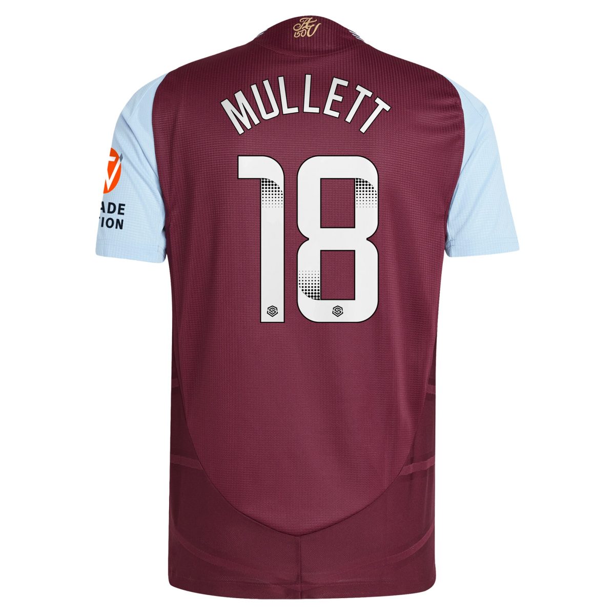 aston villa wsl adidas home authentic shirt 2024-25 with mullett 18 printing Collection | Aston Villa Fan Shop