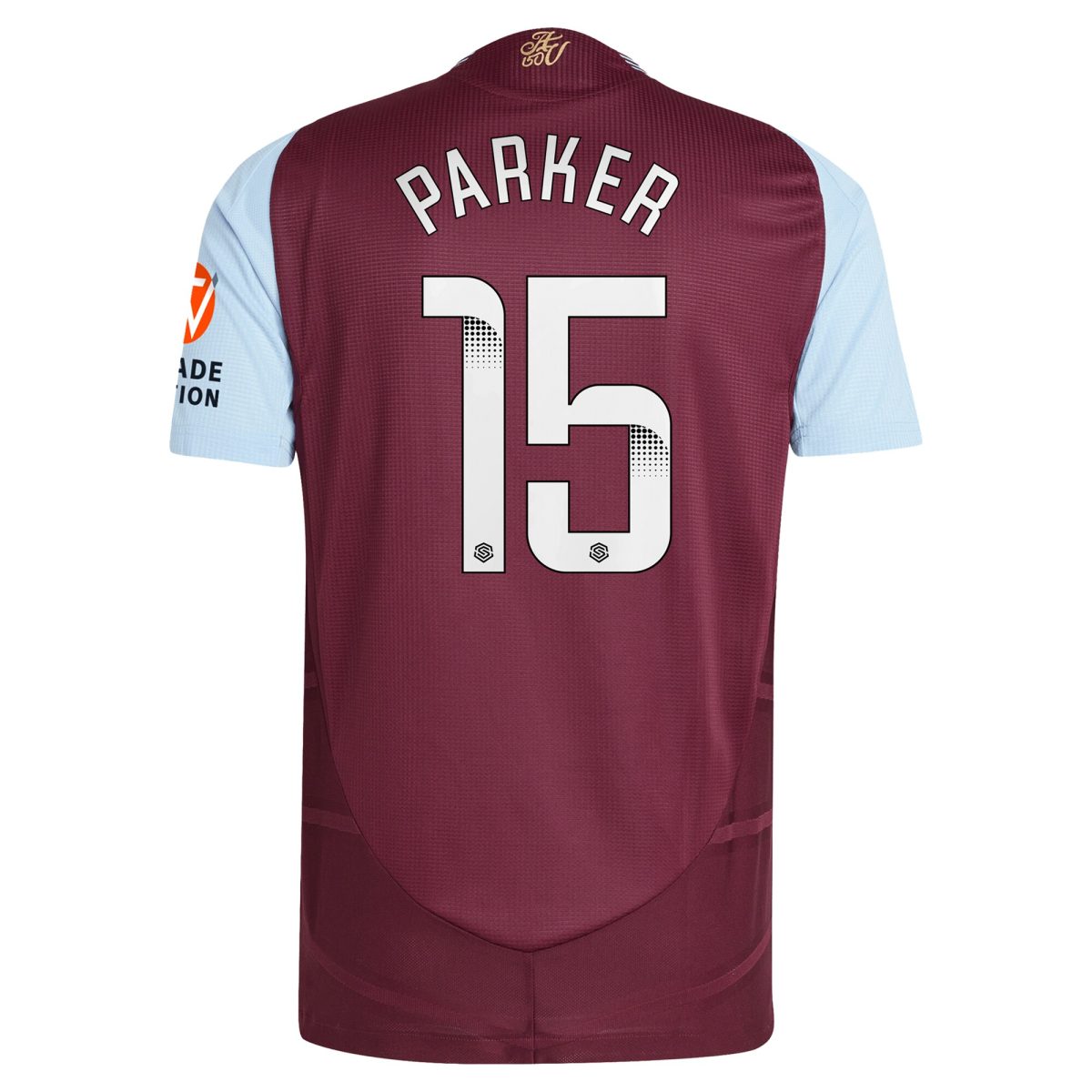 aston villa wsl adidas home authentic shirt 2024-25 with parker 15 printing Collection | Aston Villa Fan Shop