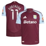 aston villa wsl adidas home authentic shirt 2024-25 with robinson 11 printing Collection | Aston Villa Fan Shop