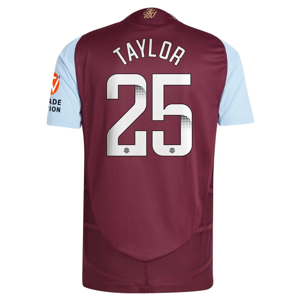 aston villa wsl adidas home authentic shirt 2024-25 with taylor 25 printing Collection | Aston Villa Fan Shop
