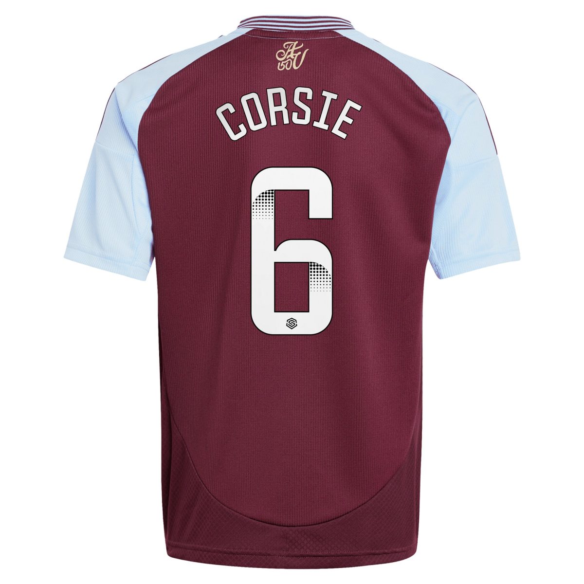 aston villa wsl adidas home shirt 2024-25 – kids with corsie 6 printing Collection | Aston Villa Fan Shop
