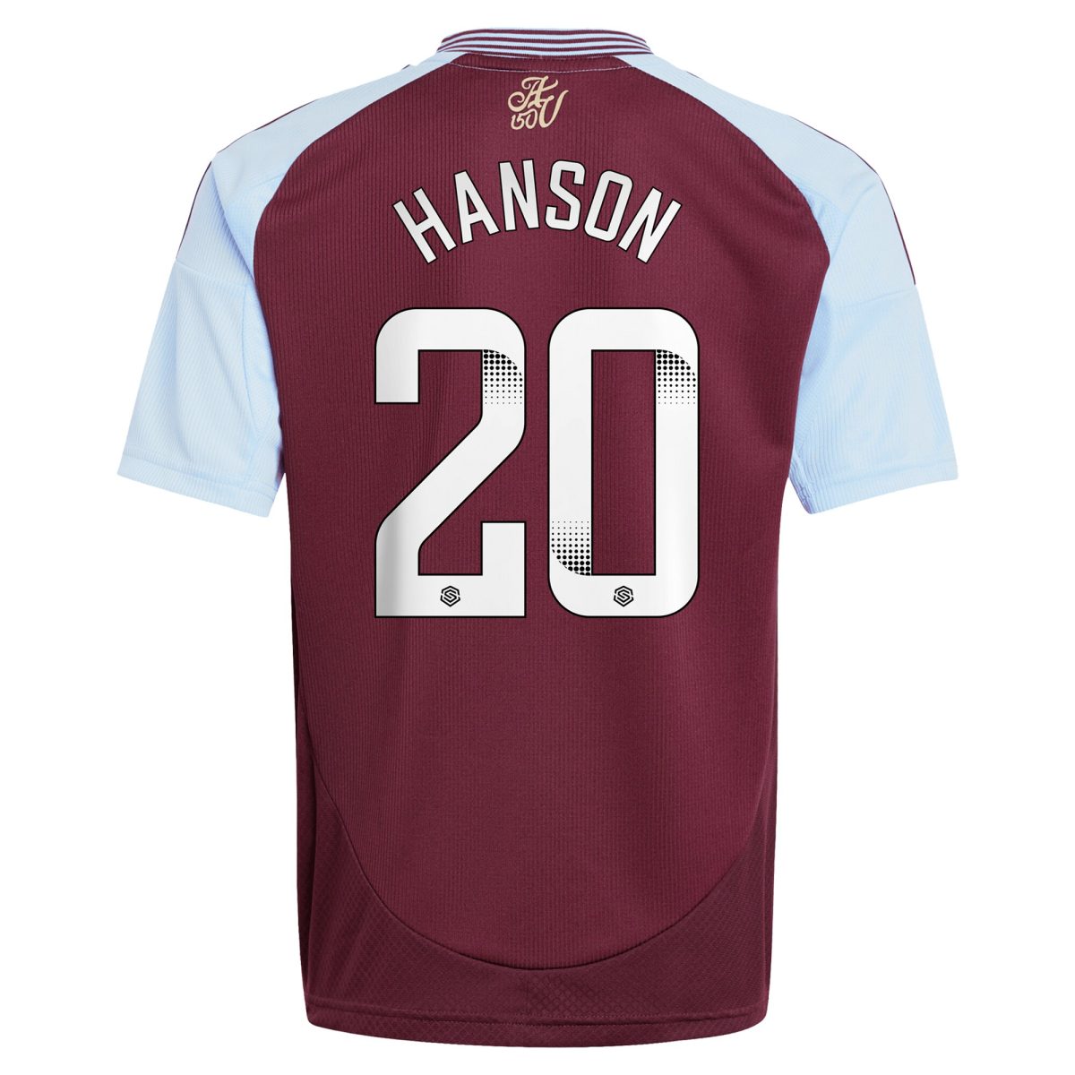 aston villa wsl adidas home shirt 2024-25 – kids with hanson 20 printing Collection | Aston Villa Fan Shop