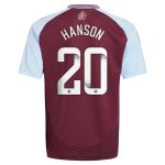 aston villa wsl adidas home shirt 2024-25 – kids with hanson 20 printing Collection | Aston Villa Fan Shop