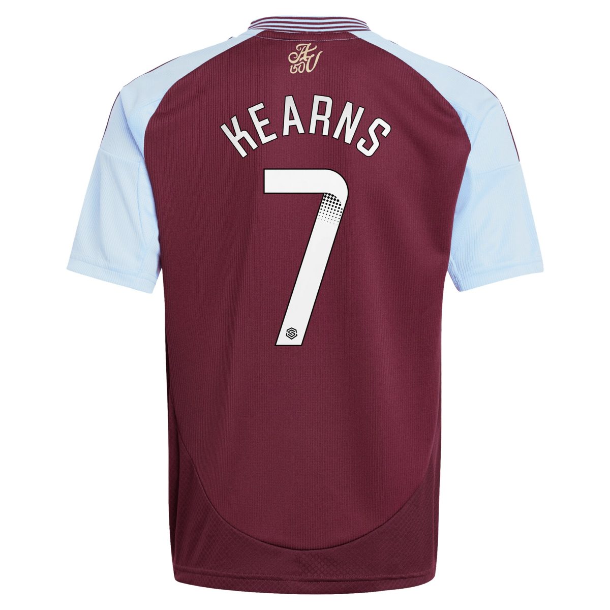 aston villa wsl adidas home shirt 2024-25 – kids with kearns 7 printing Collection | Aston Villa Fan Shop