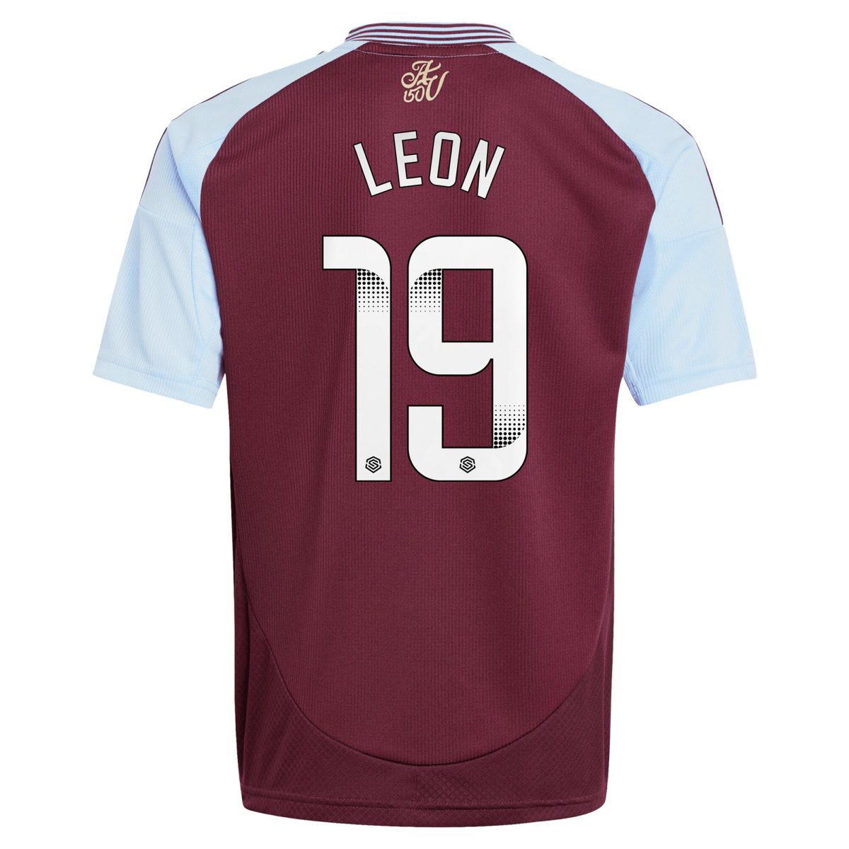aston villa wsl adidas home shirt 2024-25 – kids with leon 19 printing Collection | Aston Villa Fan Shop