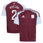 aston villa wsl adidas home shirt 2024-25 – kids with mayling 2 printing Collection | Aston Villa Fan Shop