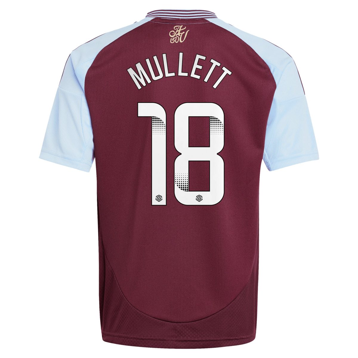 aston villa wsl adidas home shirt 2024-25 – kids with mullett 18 printing Collection | Aston Villa Fan Shop