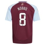 aston villa wsl adidas home shirt 2024-25 – kids with nobbs 8 printing Collection | Aston Villa Fan Shop